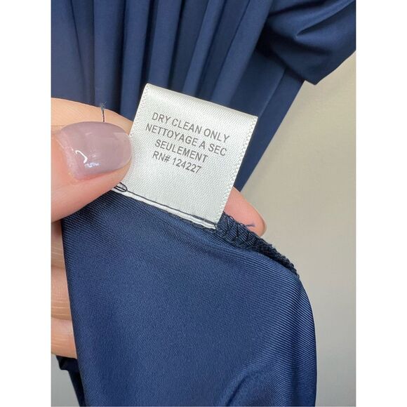 Misa Los Angeles Domino Dress in Navy Blue - Picture 6 of 7